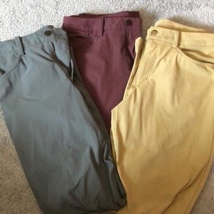 Lululemon abc Pants (3 pair)